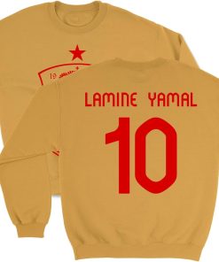 Yamal-Inspired 10 Jersey Style - Spain Tribute Unisex Crewneck Sweatshirt