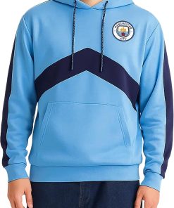 Officially Licensed Manchester City FC Pullover Hoodie - Unisex Adult