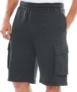 Men’s Big & Tall 10" Fleece Cargo Shorts