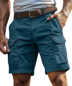 Men’s Tactical Cargo Shorts Relaxed Fit Work Hiking Shorts featuring Pockets Summer Quick Dry Light Bermuda Short