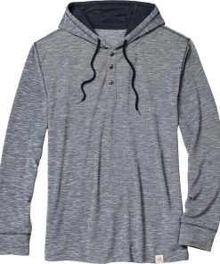 Men's Legendary Outdoors Hooded Pullover Slub Soft-Knit Performance Henley