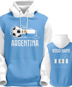 Custom Soccer Hoodies National Flag Design Pullover Sweatshirts Personalize Name Number Fans Gift for Men Ladies Youth